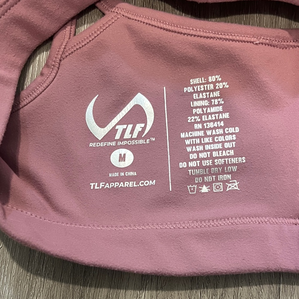 LF Mauve Sports Bra with Double Straps - Picture 2 of 4